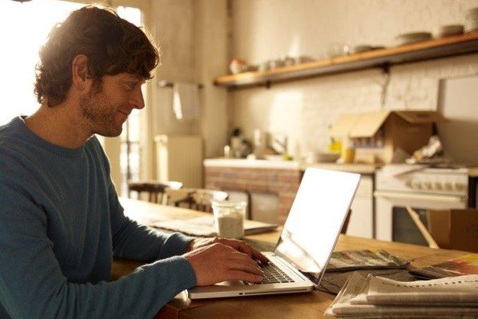 Man writing a letter